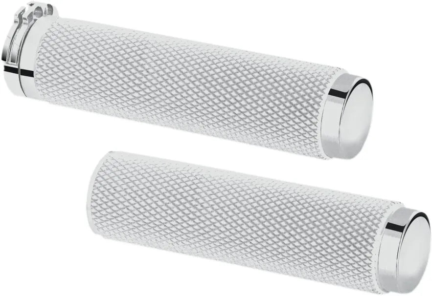 Pingel Billet Grips - Chrome, 1-inch Handlebar