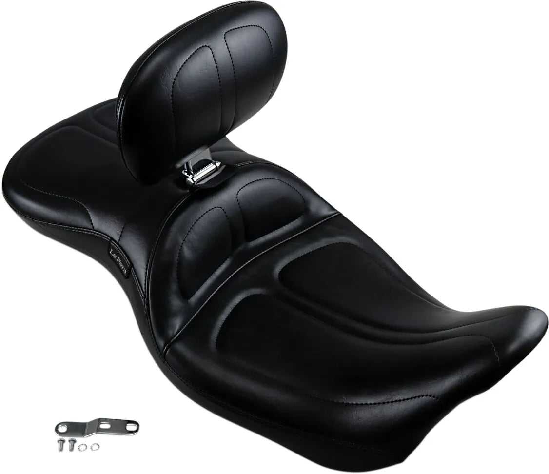Le Pera Maverick Seat - Black Vinyl - For Harley Davidson