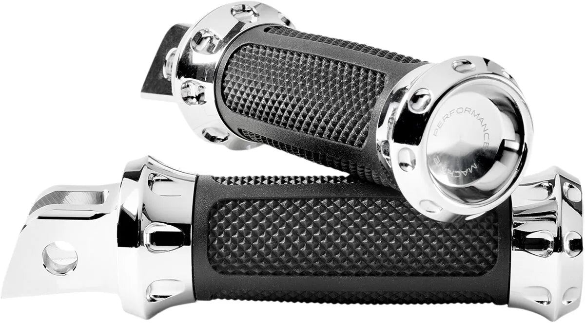 Performance Machine Overdrive Foot Pegs Chrome