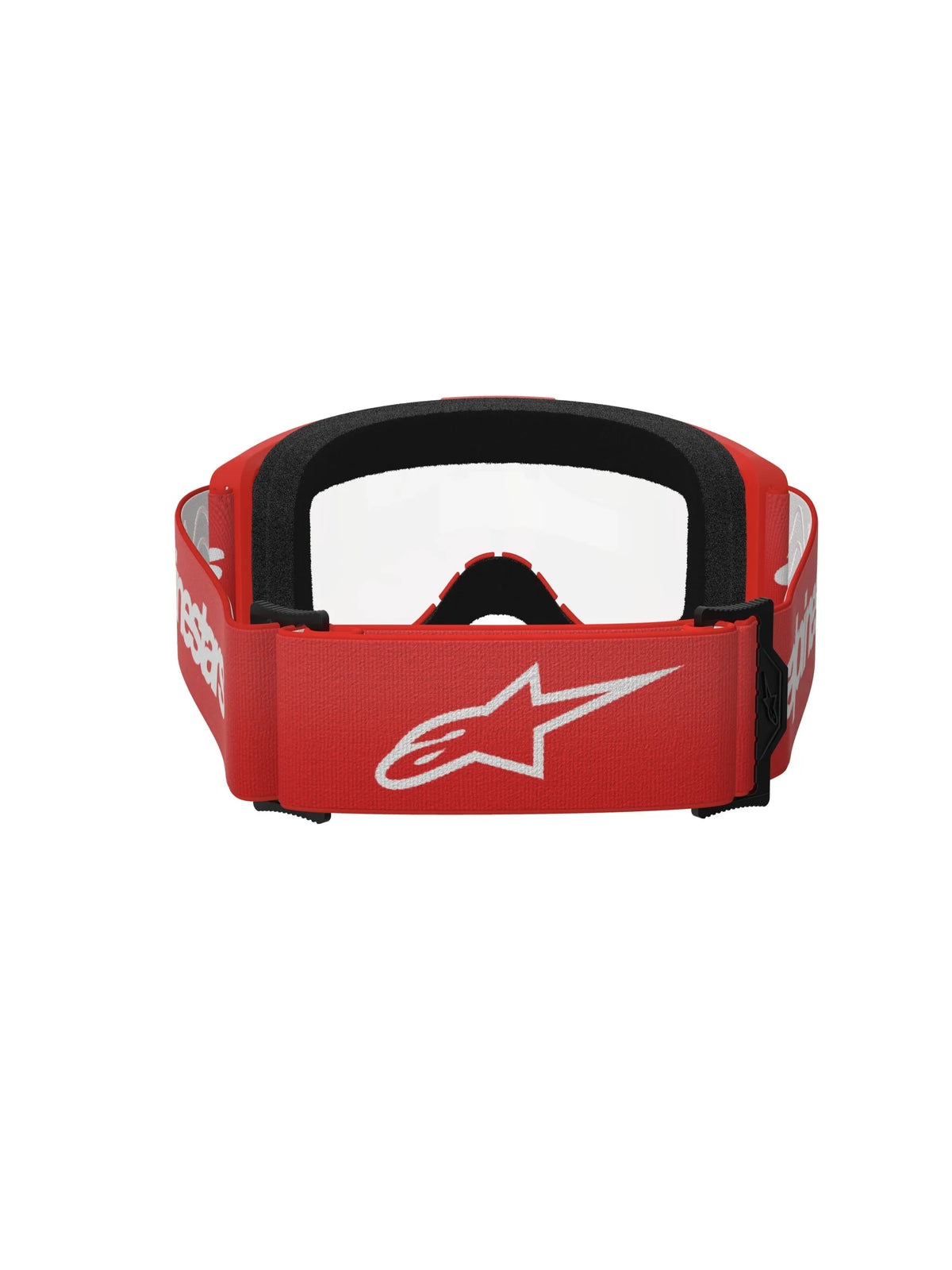 Alpinestars Vision 3 Wordmark Goggle Red Clear