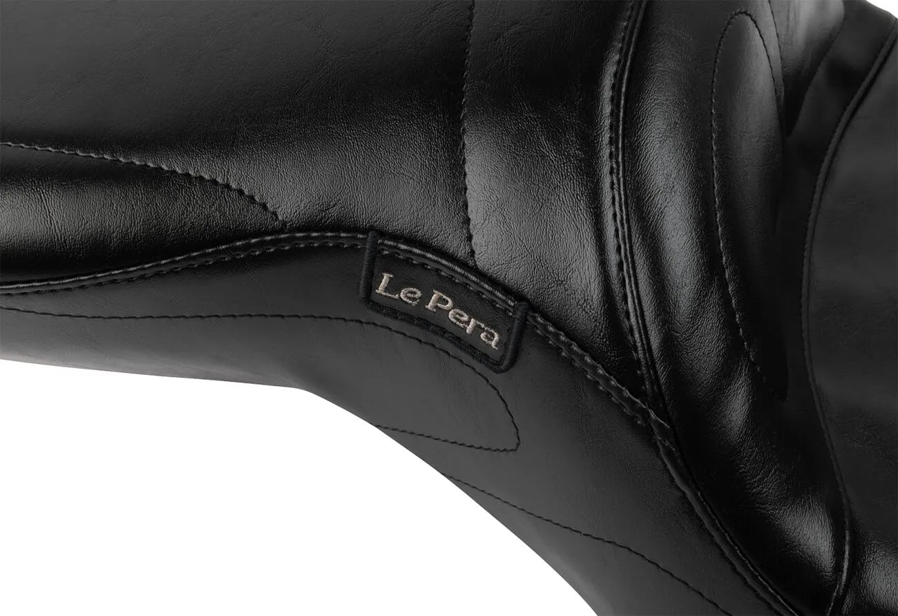 Le Pera Maverick Seat - Black Vinyl Comfort - For Harley Davidson