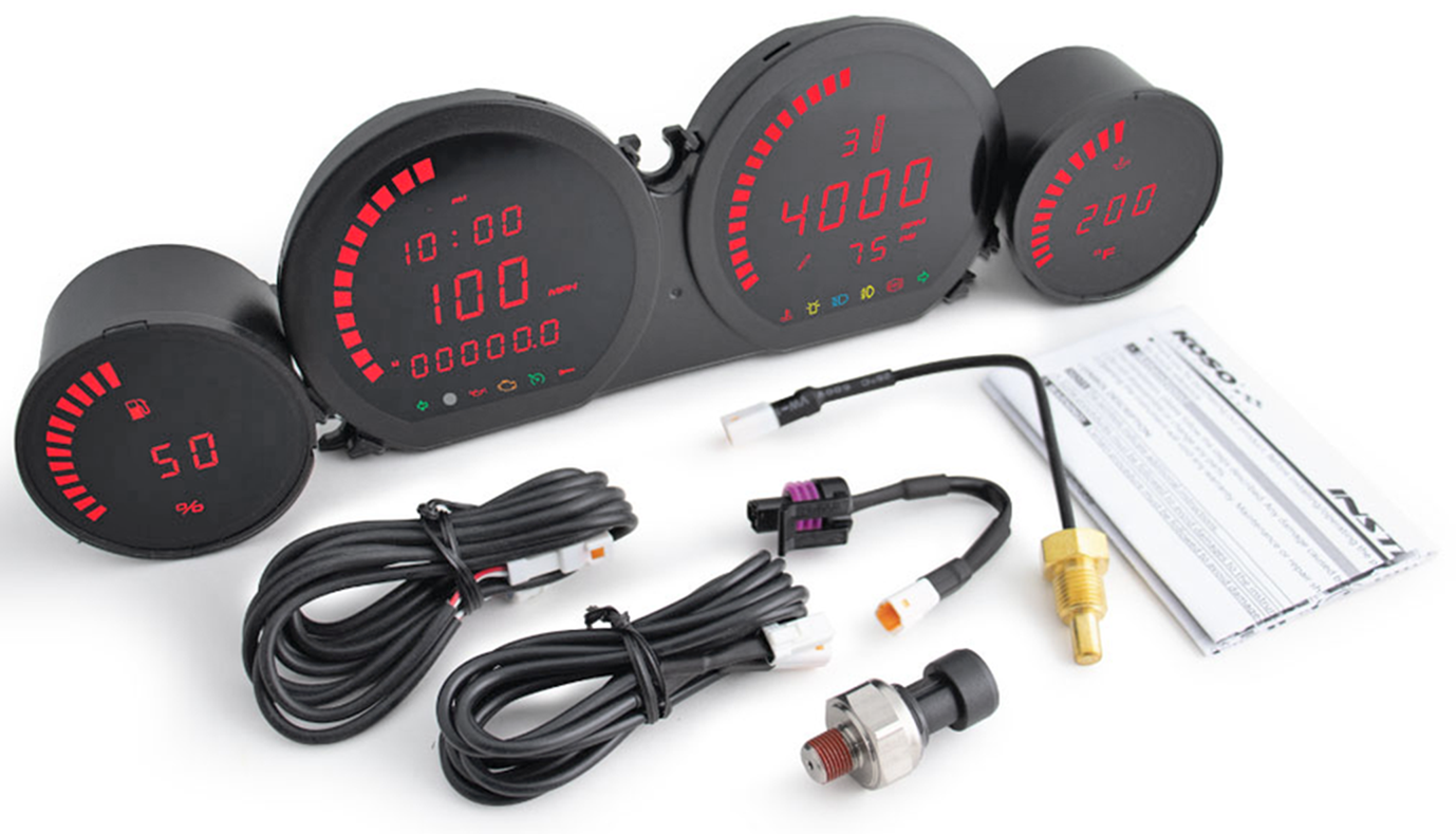 Koso HD-06 Gauge Kit Touring 2014-2023 – Gauges & Dashes
