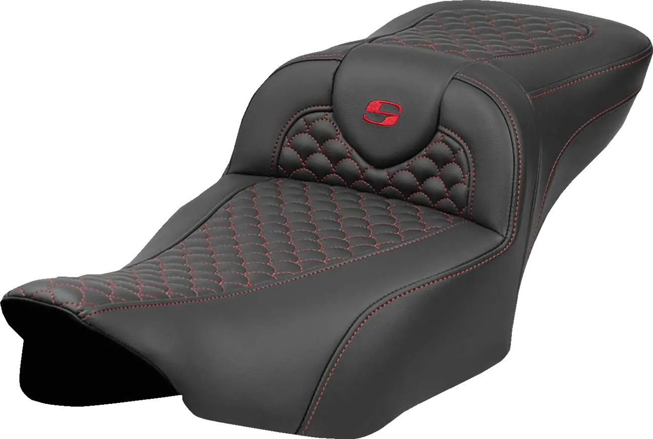 Saddlemen Roadsofa™ Seat - Dragon Scale Stitch - For Harley Davidson