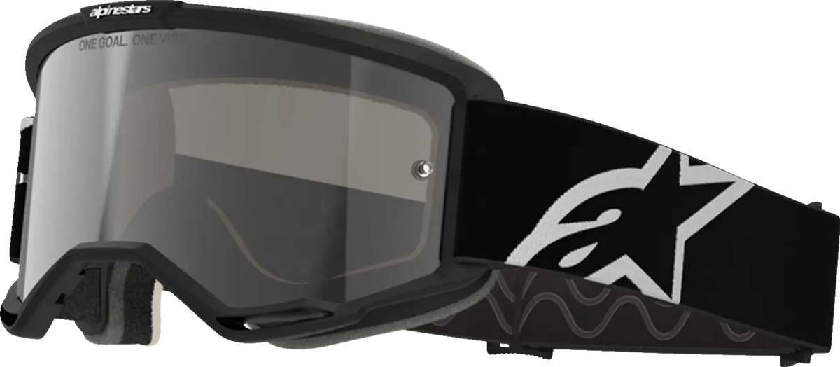 Alpinestars Vision 5 Corp 2 Goggle Black White Mirror-Silver