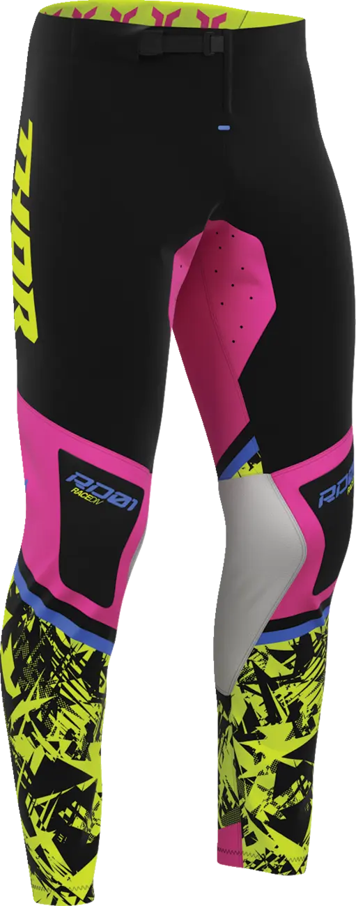 Thor Sportmode Punk'd Pants Black Fuchsia