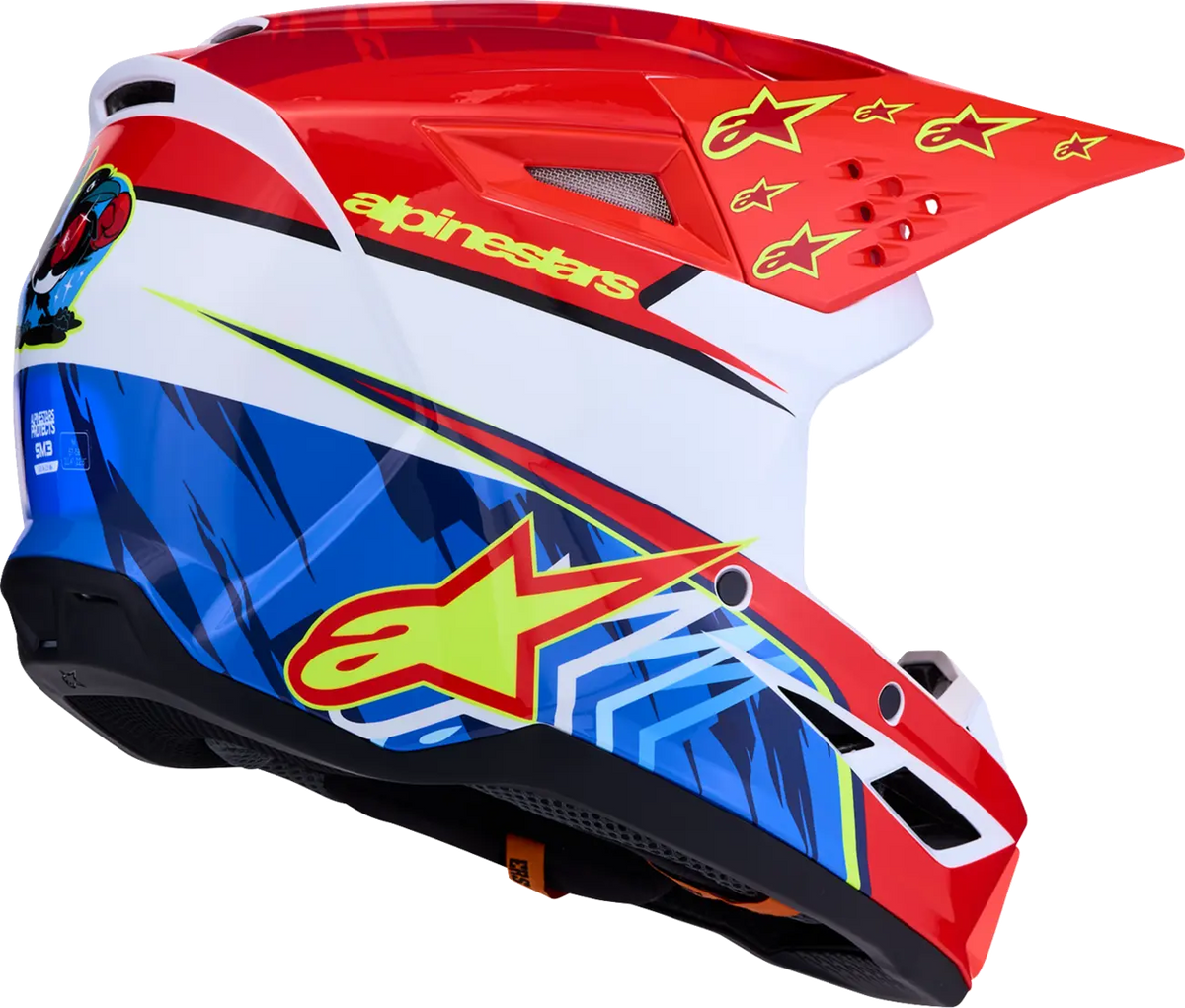 Alpinestars SM3 Falcon Helmet Red/White/Blue