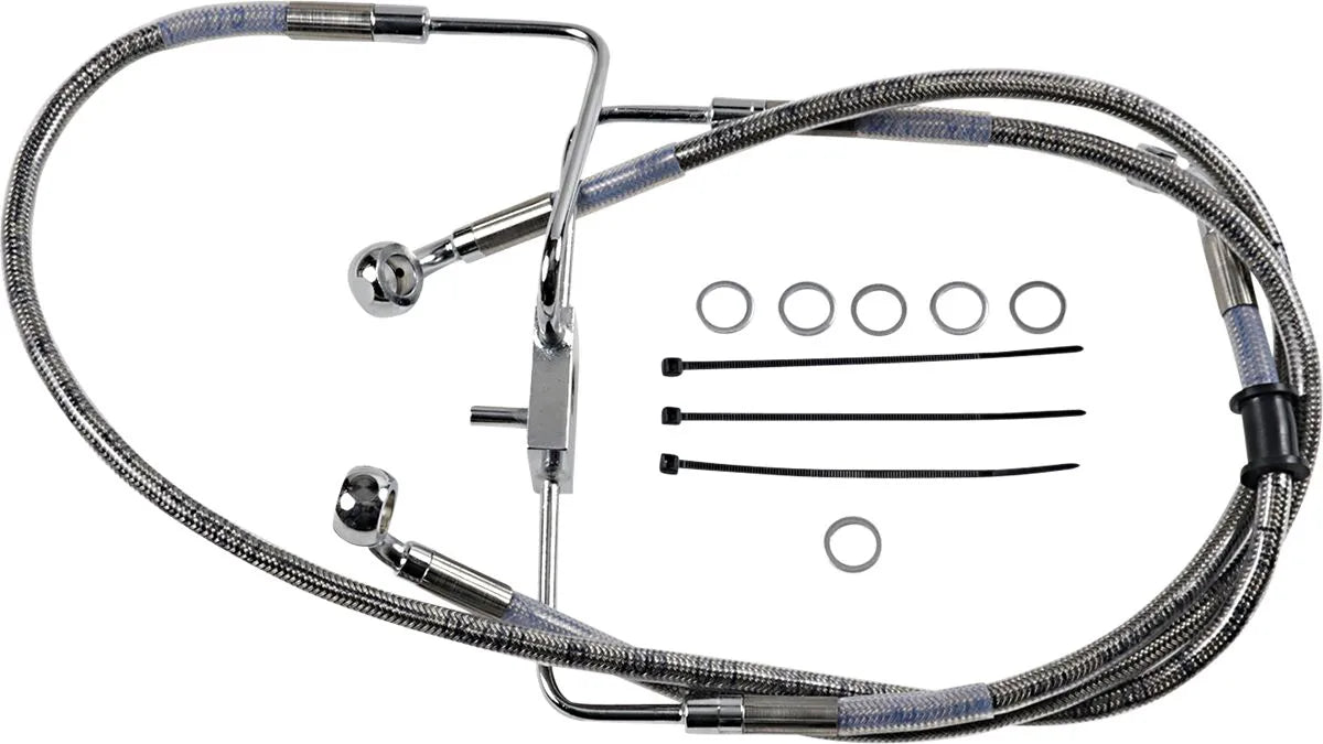 Drag Specialties Przedłużony Przewód Hamulcowy 39" Stal Nierdzewna Przód