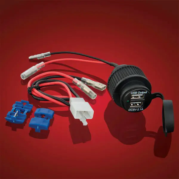 Show Chrome 2-Port 2.1 Amp USB Accessory Socket for CAN AM