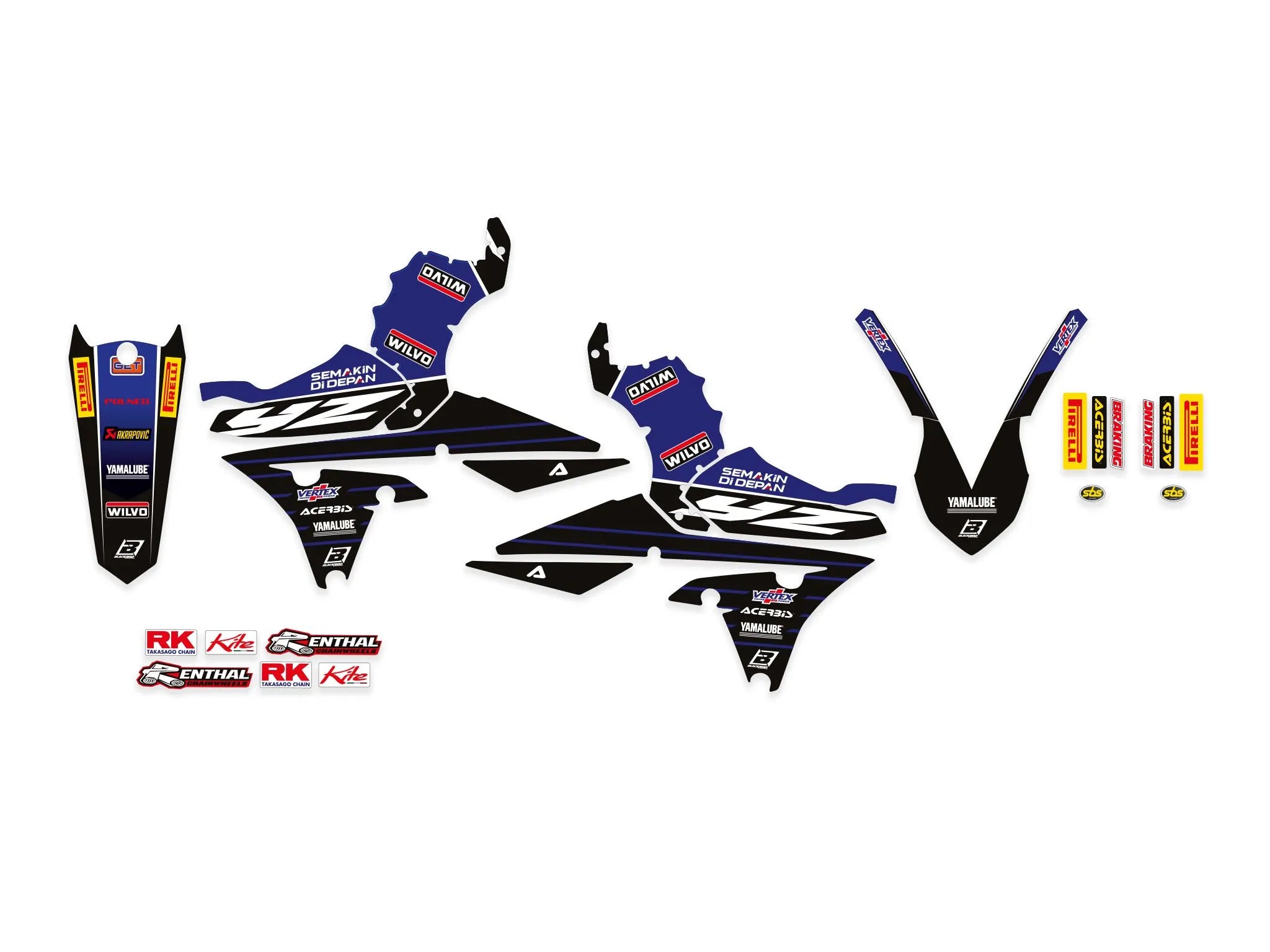 Blackbird Racing Replica Team Yamaha Graphics Kit 2019/2020