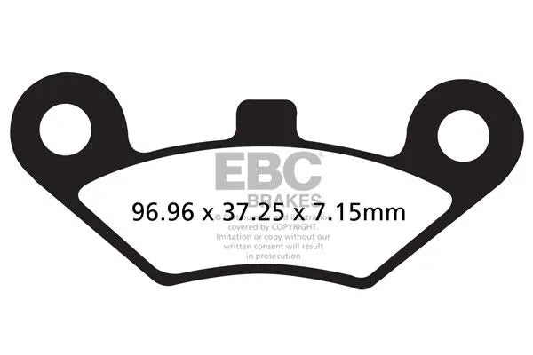Ebc R Series Spiekane Klocki Hamulcowe Do Terenowych Atv - Przód I Tył