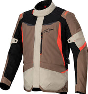 Alpinestars St-1 Waterproof Jacket - Black/Red Fluo/Sand/Dark Khaki