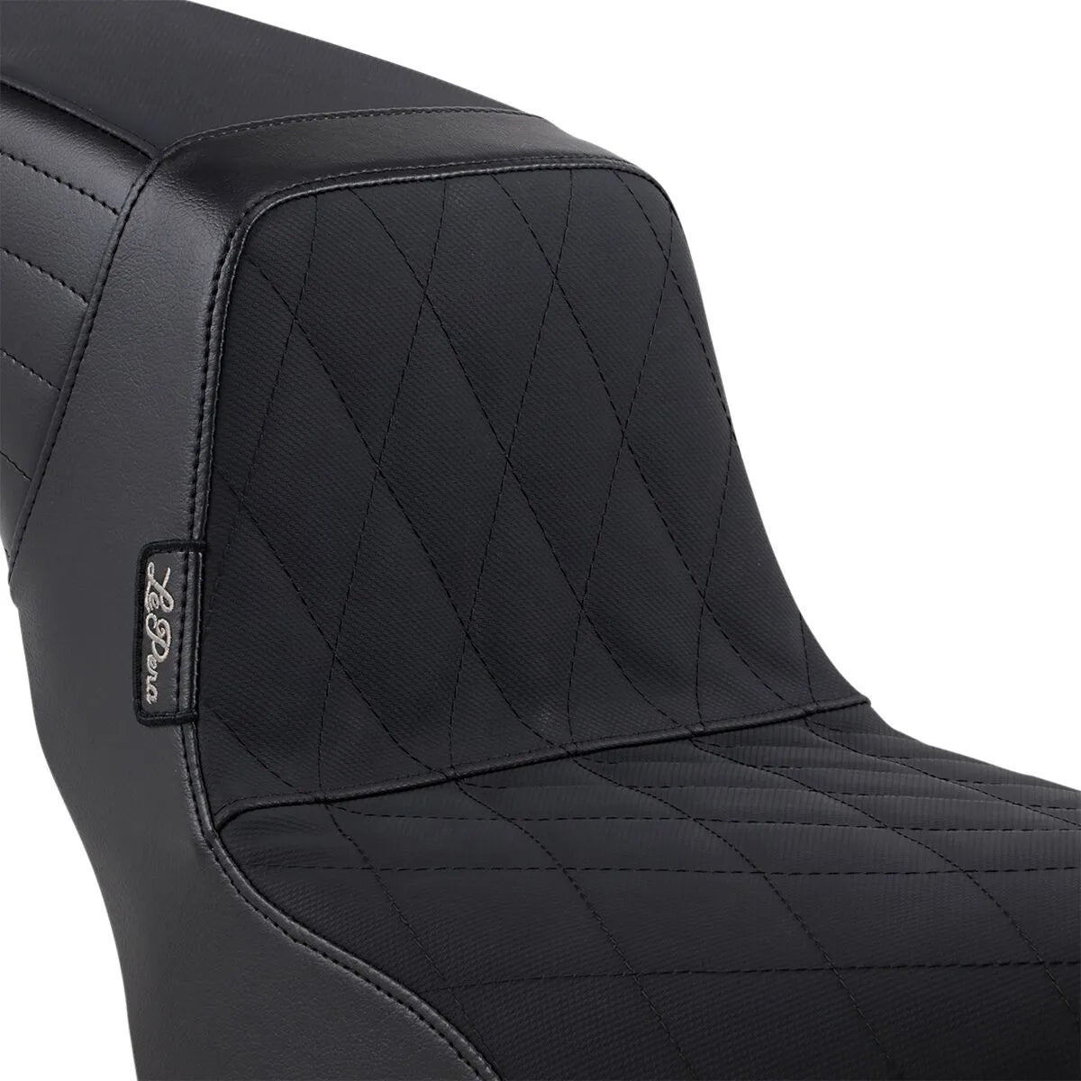 Le Pera Kickflip Seat - Black Vinyl - For Harley Davidson