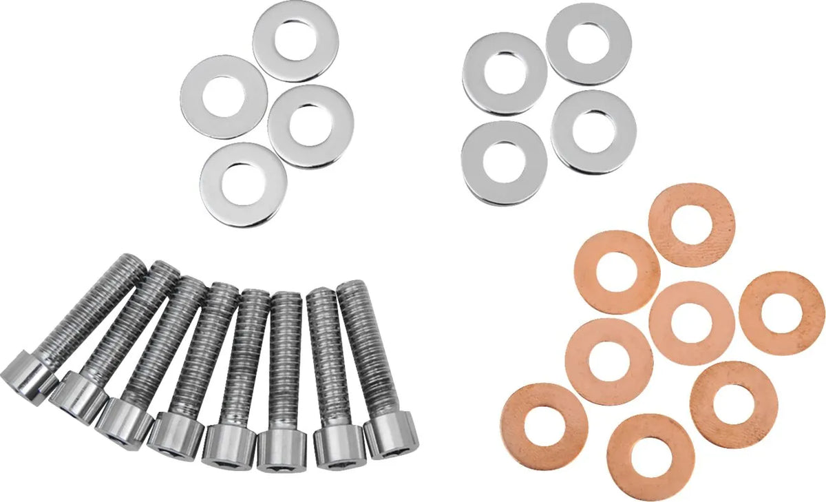 Drag Specialties Smooth Socket Rocker Box Bolt Set Harley Evo