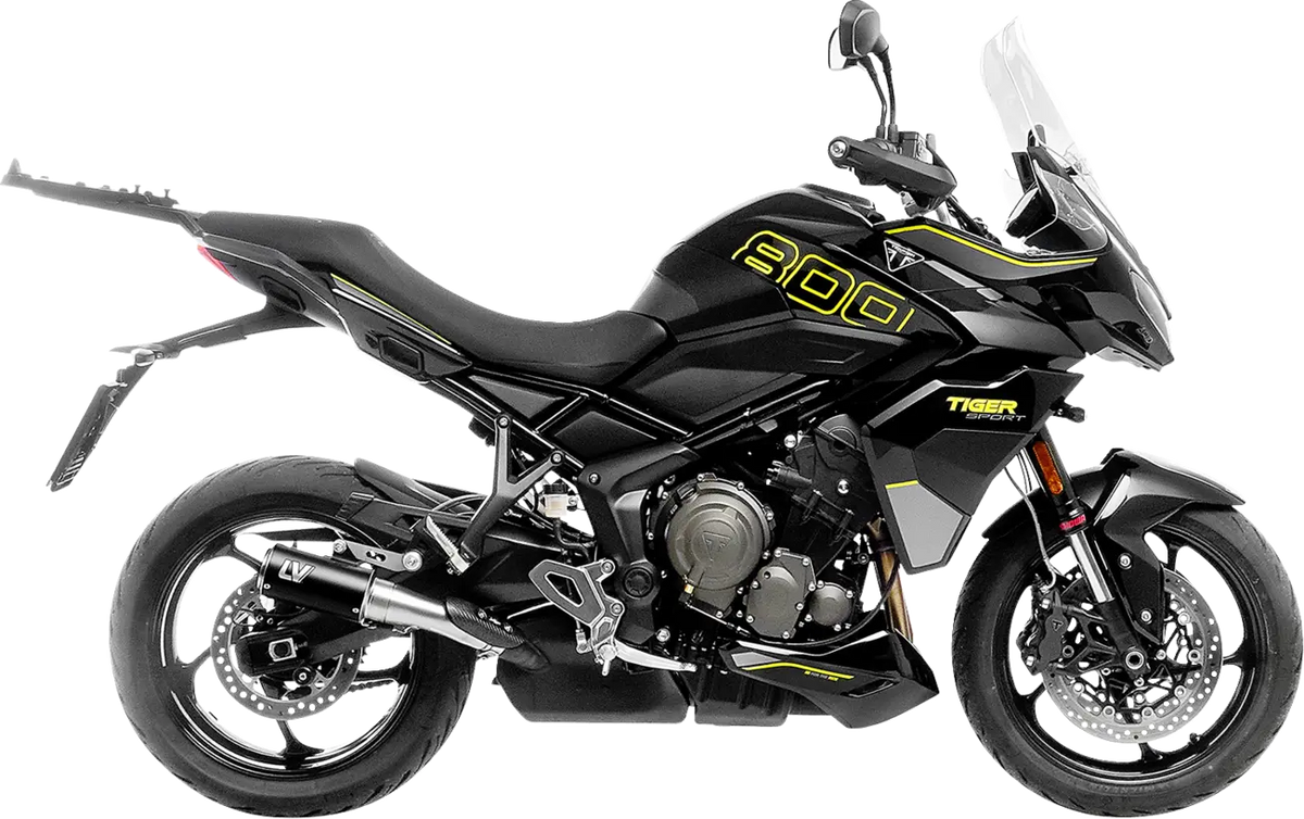 Leovince LV-Corsa Slip-On Muffler Black for Triumph Tiger 800