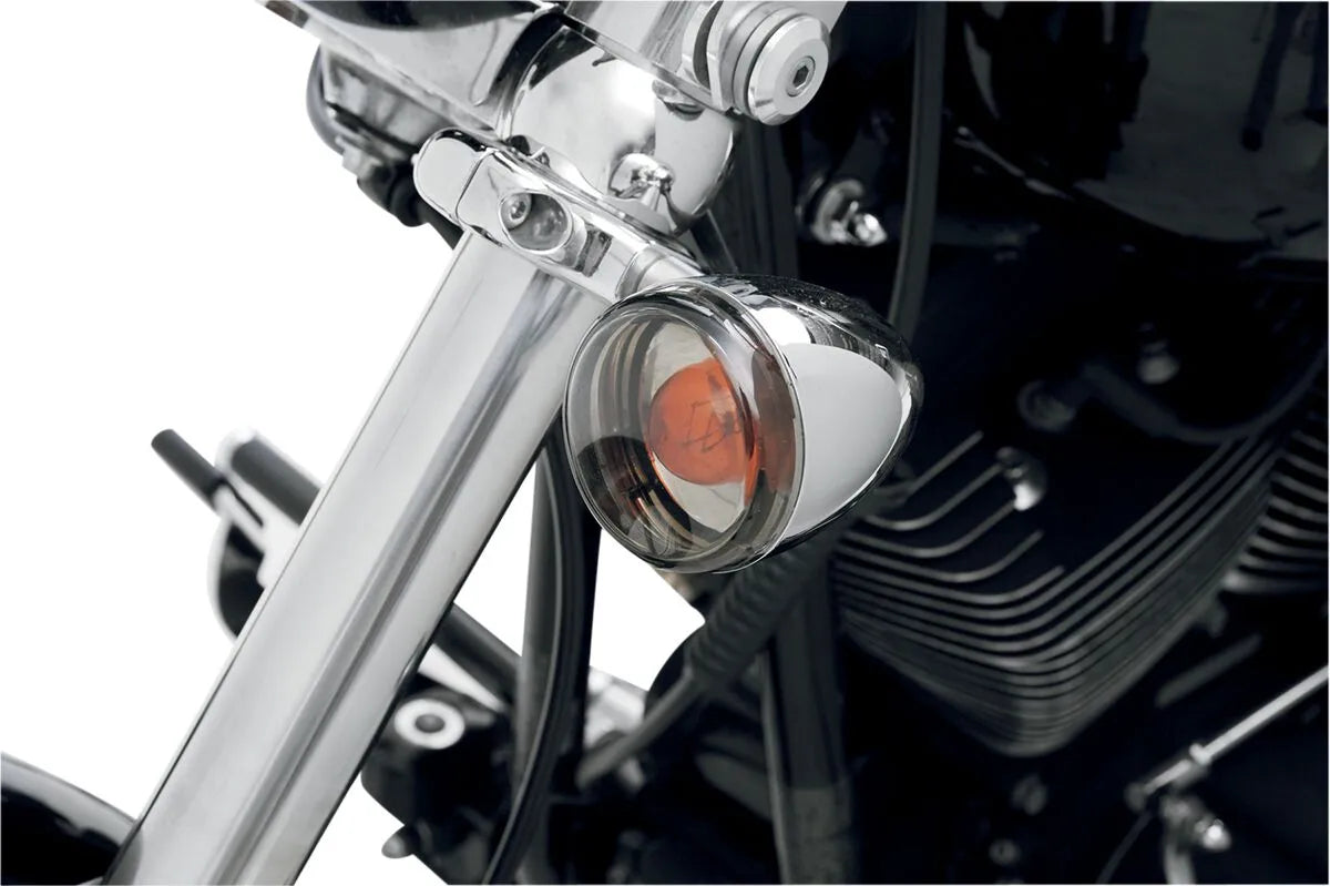 Drag Specialties Bullet Turn Signal Lens Kit - Smoke - 12-0201