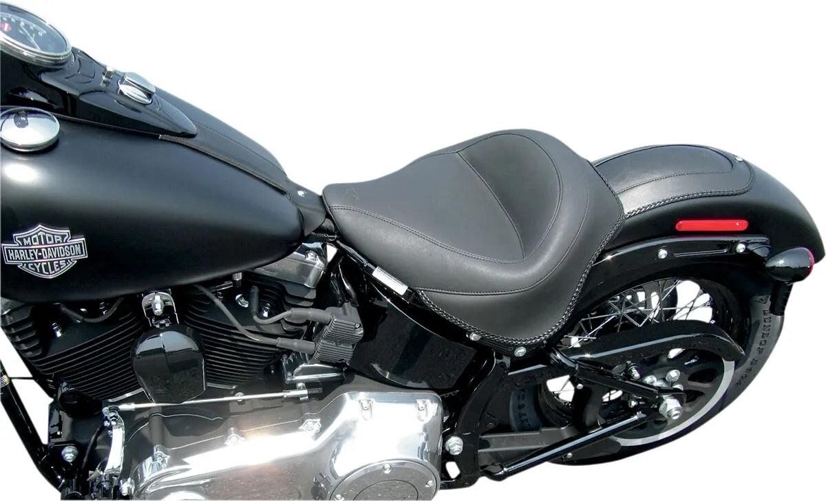 Mustang Wide Vintage Solo Seat - For Harley Davidson