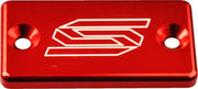 Scar Front Brake Reservoir Cover - Red Anodized