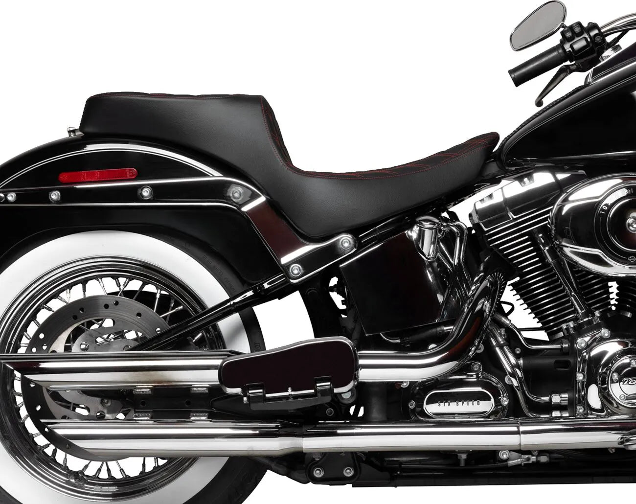 Drag Specialties Predator 2-up Seat - For Harley Davidson