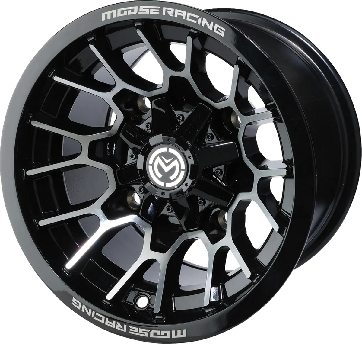 Moose Offroad Four Wheel 24X 14x7 4/136 Wheel Gloss Black
