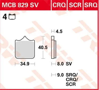 Trw Crq Series Carbon Race Klocki Hamulcowe Do Przednich Zacisków - Przód