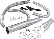 S&S Cycle Superstreet 2:1 Układ Wydechowy Chrom