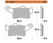 Moto-master Roadpro Sintered Metal Brake Pads - Rear