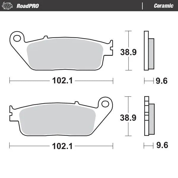 Moto-master Ceramiczne Klocki Hamulcowe Do Motocykli Sportowo-Turystycznych