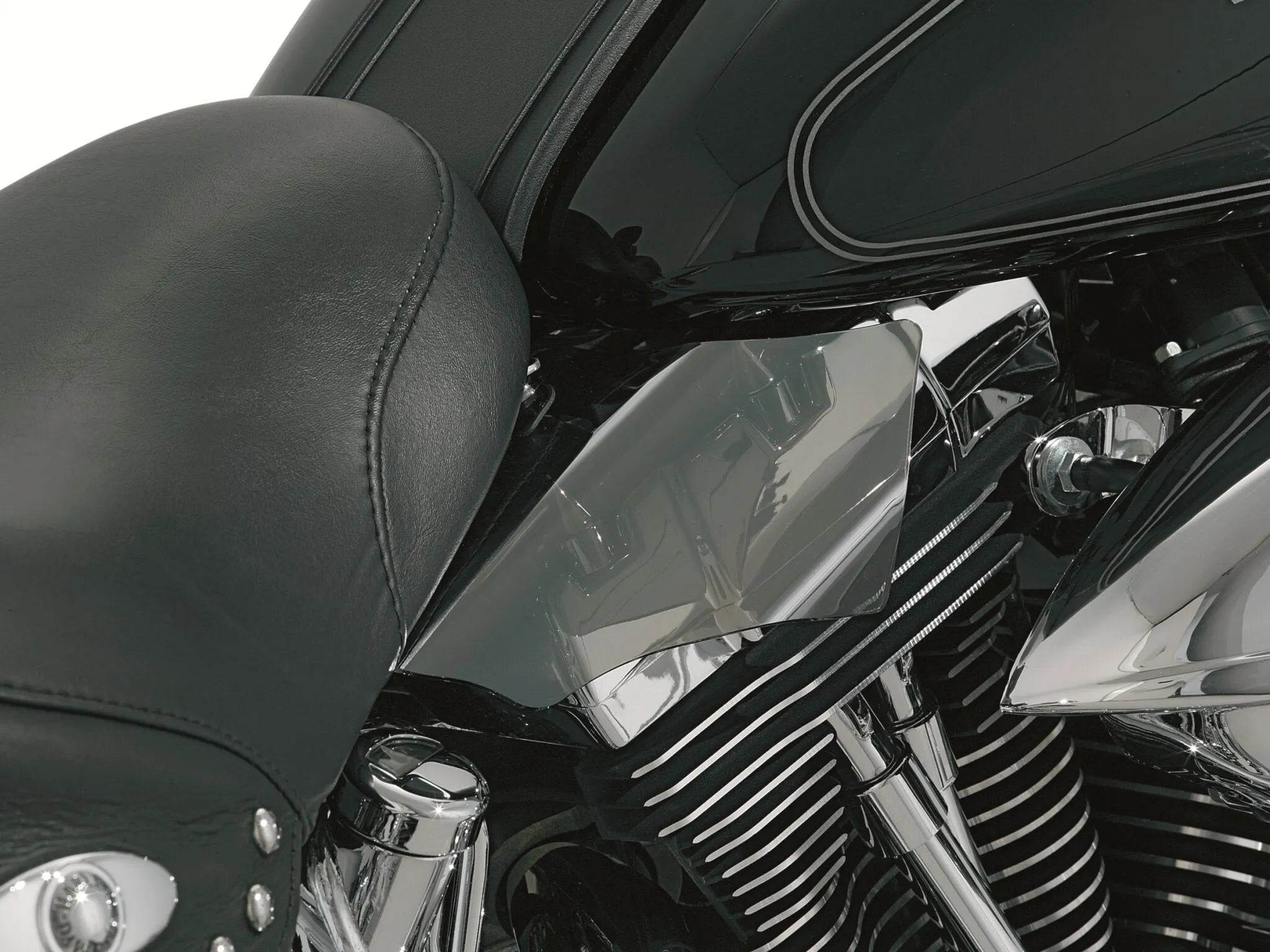 Kuryakyn Saddle Shields - Reflective Smoke