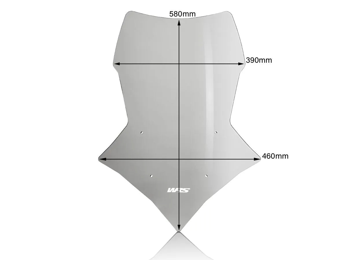 WRS Touring Windscreen - 58cm - Smoke - YA004F