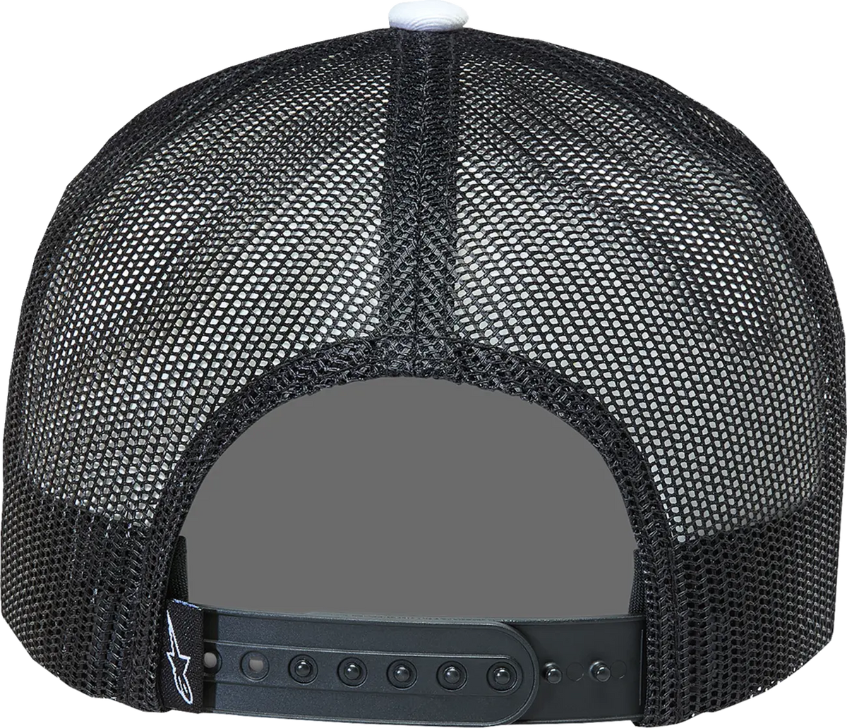 Alpinestars Gravel Trucker Hat Curved Bill Snapback Black/White