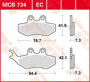 Trw All Round Spiekane Metaliczne Klocki Hamulcowe - Przód