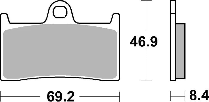 Sbs Ds Racing Dual Sintered Klocki hamulcowe - Przód