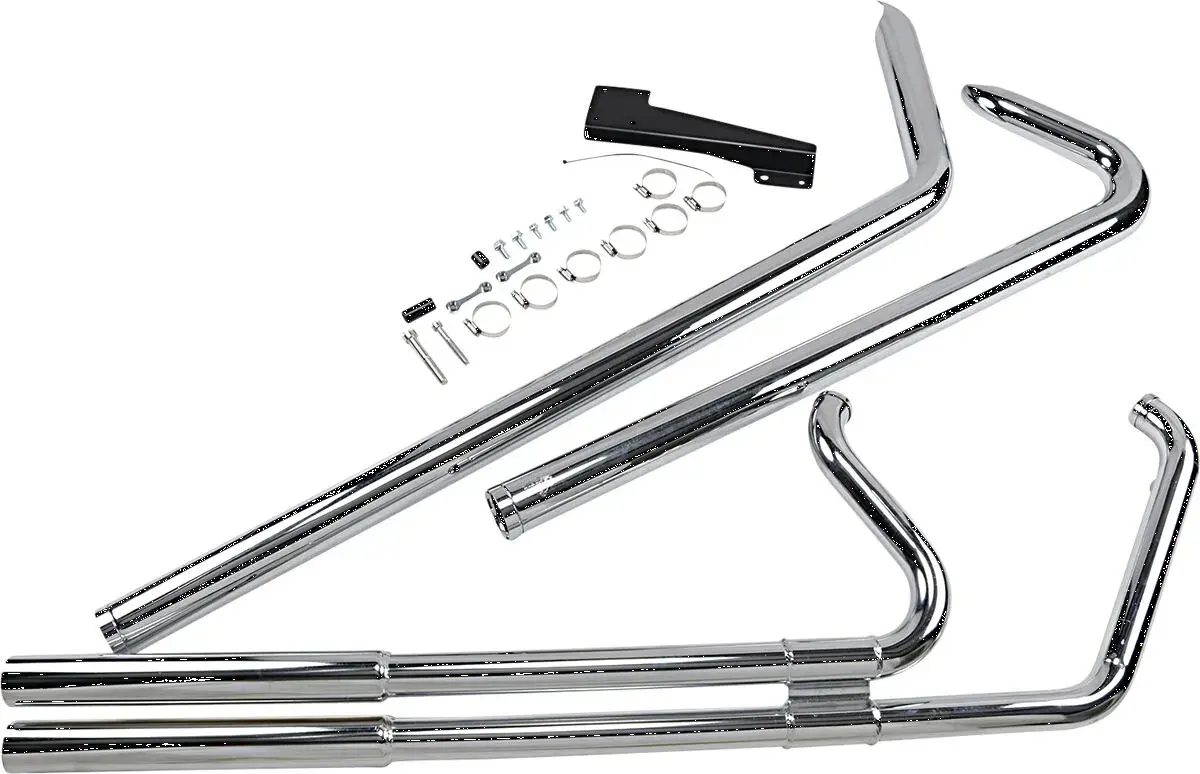 Vance & Hines Big Shots Long Exhaust System Chrome for 86-11