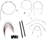 BURLY BRAND Handlebar Cable/Brake Line Kit for Ape Hangers