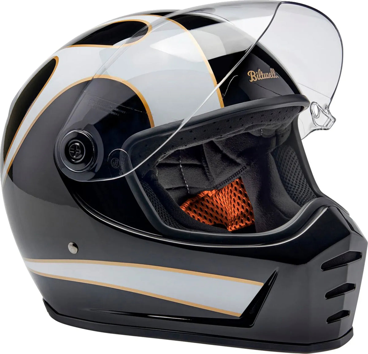 Biltwell Lane Splitter Helmet Gloss / Flames