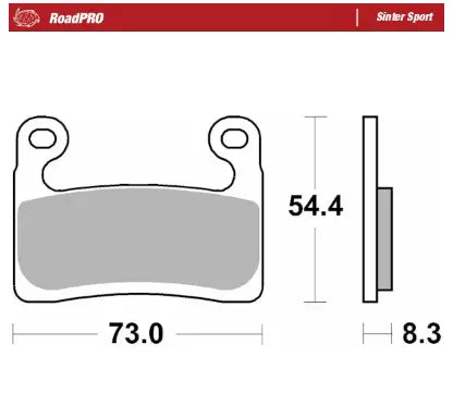 Moto-Master RoadPro Sinter Sport Front Brake Pads
