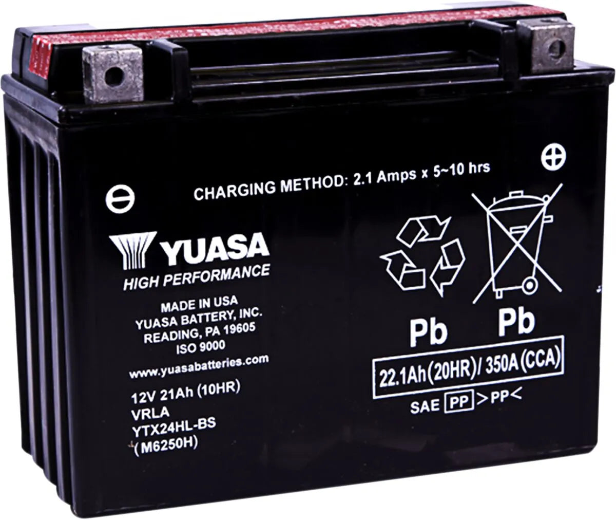 Yuasa YTX24HL-BS High Performance Battery for Yamaha Ski-doo