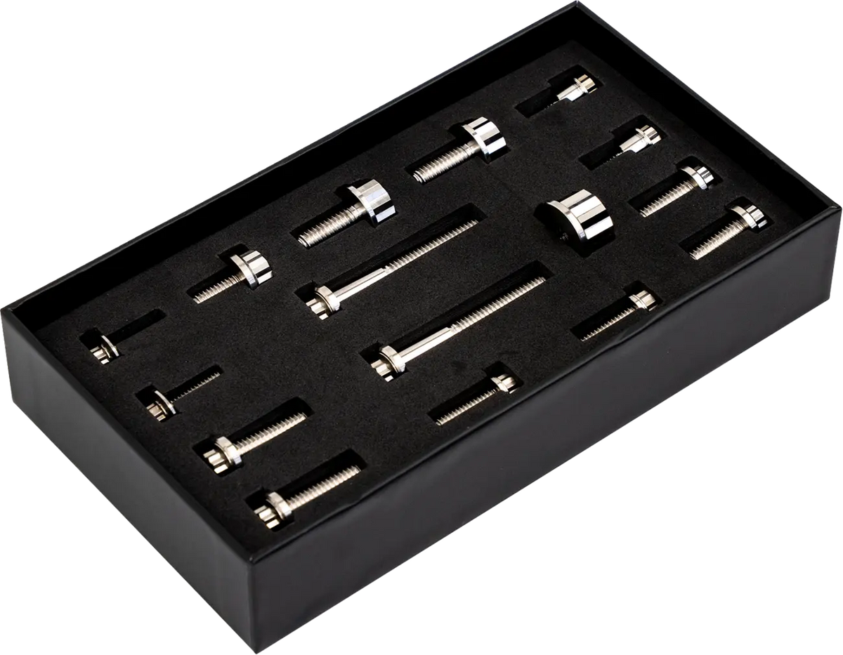 Trask Bitchin' Bolts Titanium M8 12-Point Peg Mount Hardware Kit