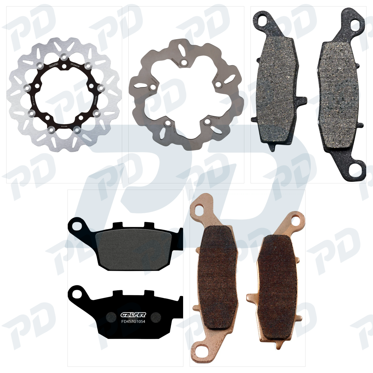 GALFER Sintered Brake Kit with Brake Discs & Brake Pads for Suzuki SV 650 2007-2025