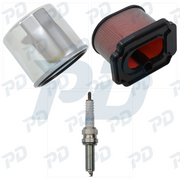 HIFLOFILTRO + NGK SPARK PLUGS Service Kit with Oil Filter, Air Filter & Spark Plugs for Yamaha MT-07 2014-2024