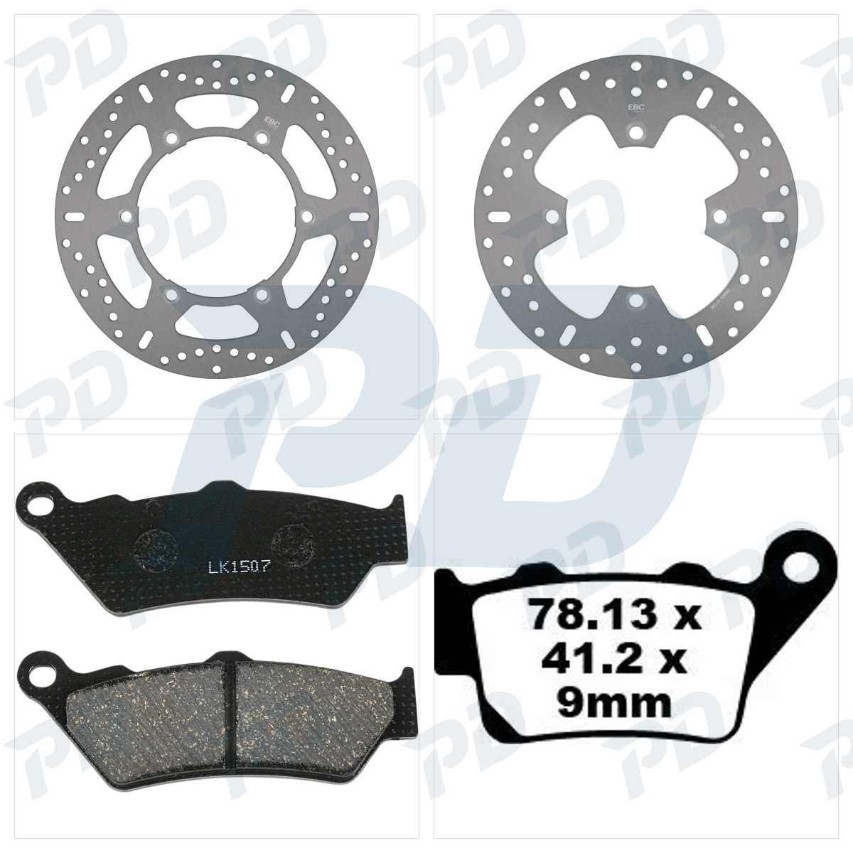 EBC Organic Brake Pads Kit for Honda CB 500 1997-2003