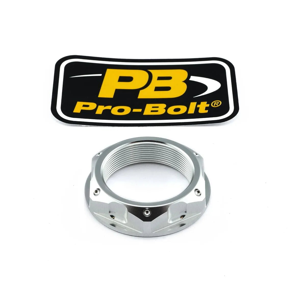 Pro Bolt Aluminium Top Yoke Nut - Silver