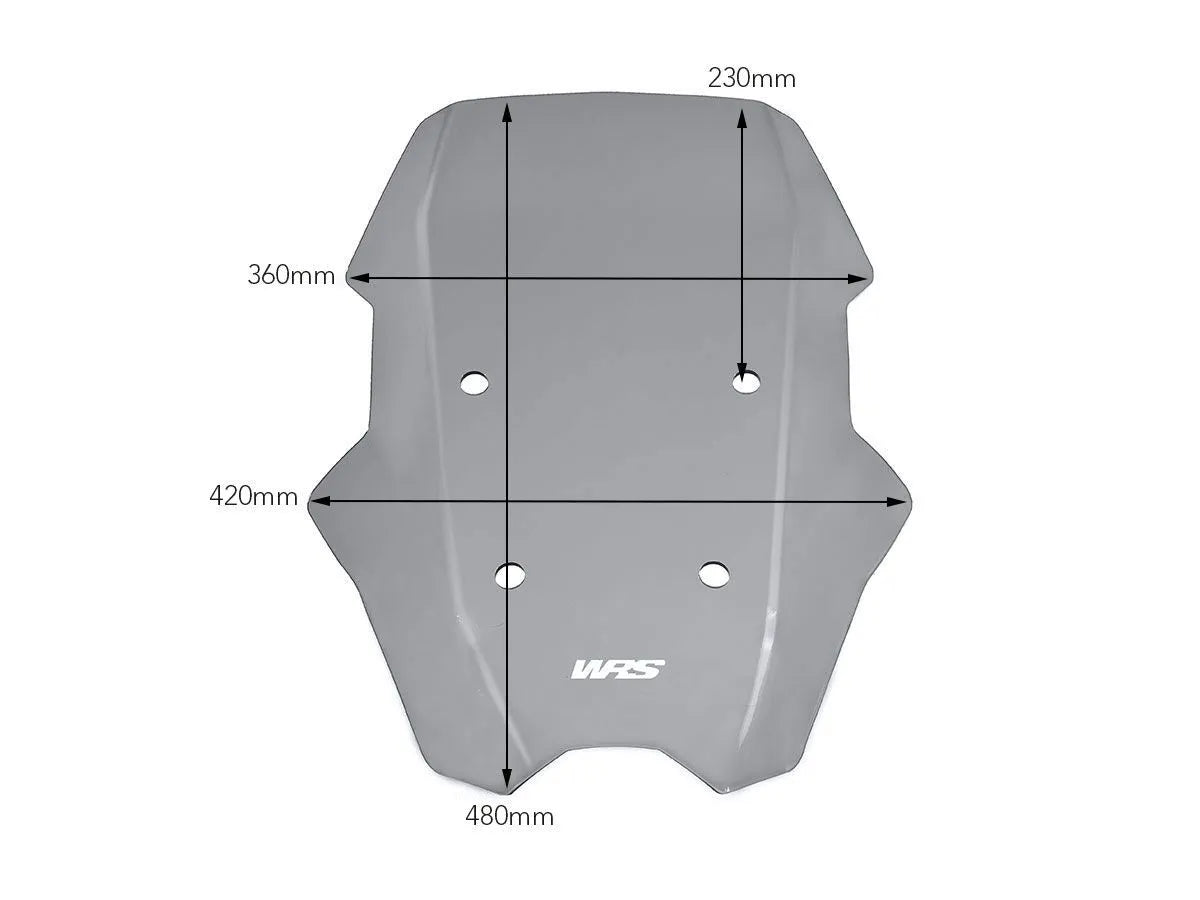 WRS Touring Windscreen - 52cm - Smoke - BM048F