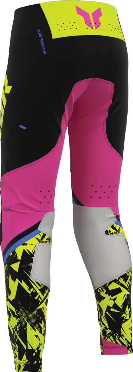 Thor Sportsmode Punk'd Youth Pants Black/Fuchsia