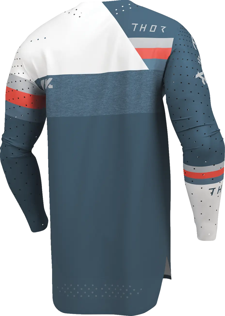 Thor Sportmode League Jersey - Blue/Red/White/Light Gray