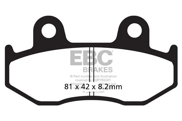 Ebc Sfa-hh Series Spiekane Klocki Hamulcowe Do Skuterów - Tył
