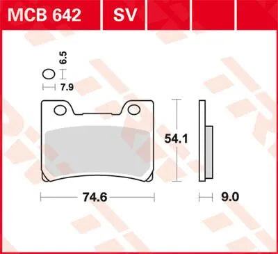 Trw Sv Series Spiekane Klocki Hamulcowe - Przód