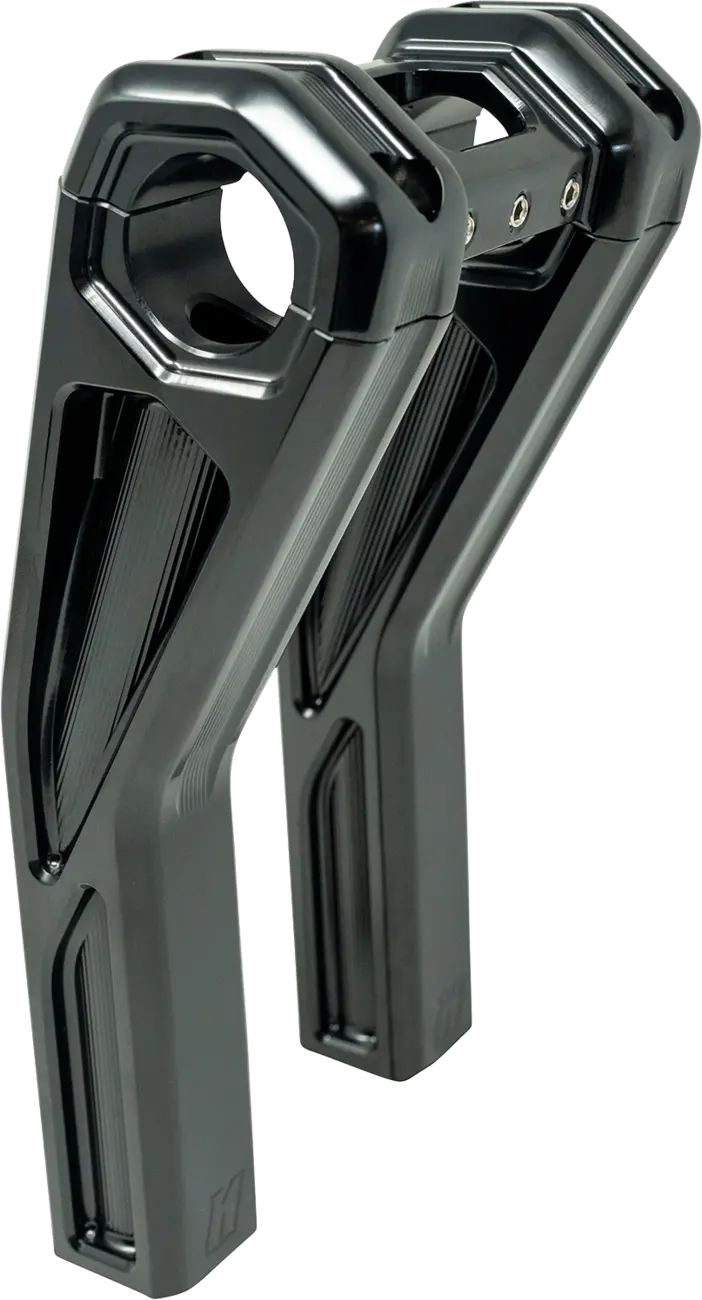 Kodlin USA Ascent Pro Pullback Risers 8" Gloss Black for Harley