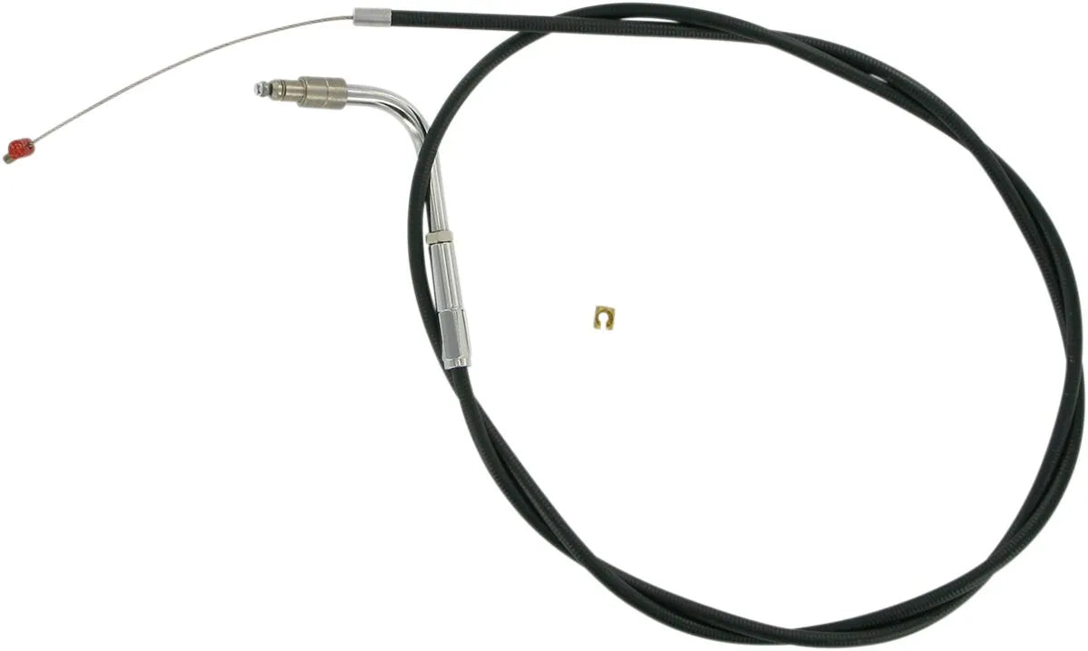 Barnett Black Vinyl Throttle Idle Cable for Harley Davidson