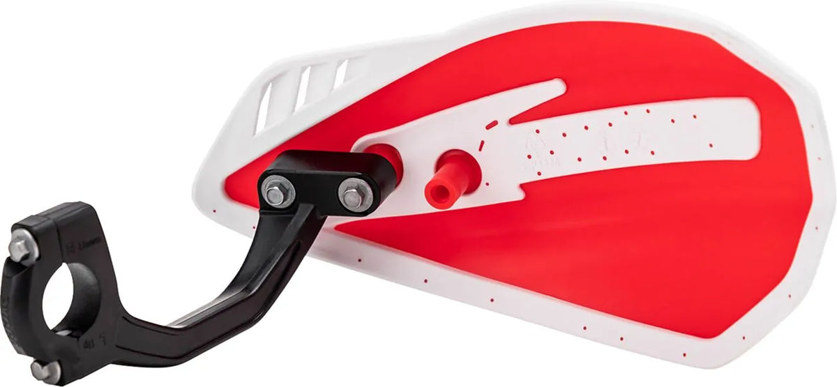 Cycra Cyclone Plastic Handguards - 7/8" - Red/White - 1CYC-0056-343